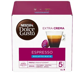 16 kapslar Decaffeinato Espresso – Nescafé* DOLCE GUSTO*