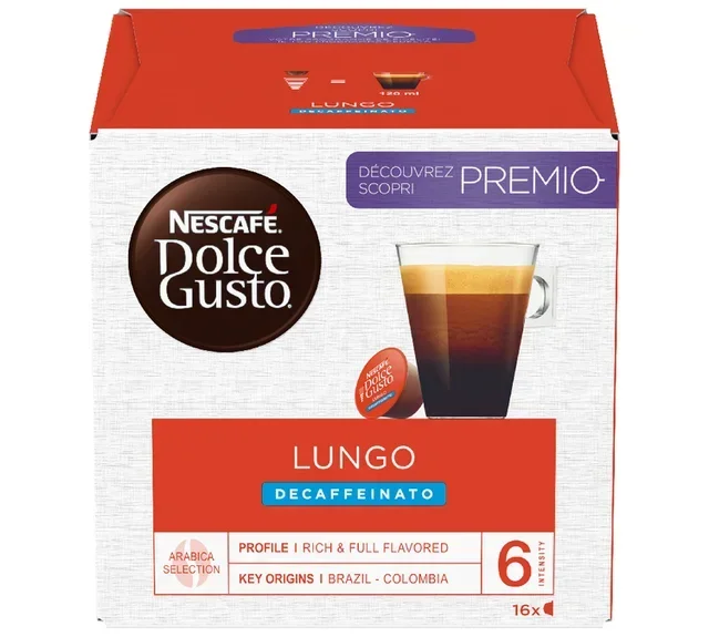 16 Decaffeinato Lungo capsules - Nescafé DOLCE GUSTO
