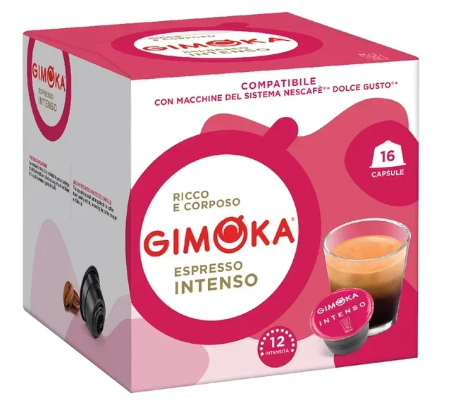 GIMOKA Intenso 16 kapselia – yhteensopiva Nescafé* Dolce Gusto*