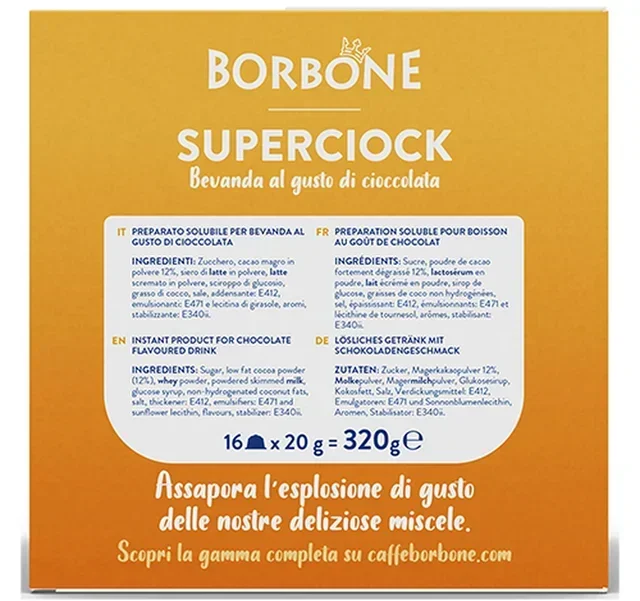 16 Superciock kapsula kompatibilnih s Nescafé* Dolce Gusto* – CAFFE BORBONE