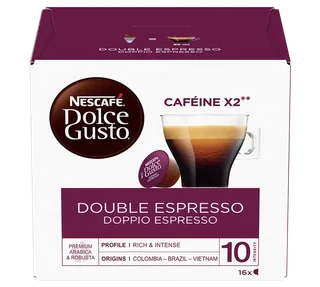 16 Double Espresso Capsules - Nescafé* DOLCE GUSTO*