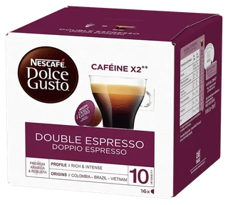 16 Double Espresso Capsules - Nescafé* DOLCE GUSTO*