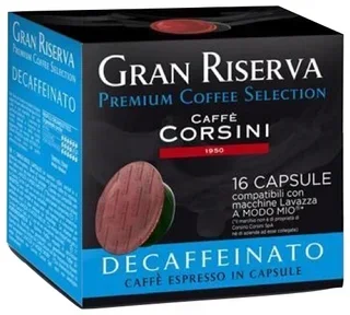 16 Gran Riserva Decaffeinato Kapseln für A Modo Mio® System - Corsini