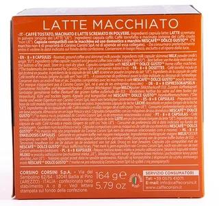 16 Nescafé* Dolce Gusto* Yhteensopivaa Kapselia Latte Macchiato – CORSINI