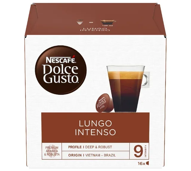 16 Lungo Intenso Capsules Nescafé DOLCE GUSTO