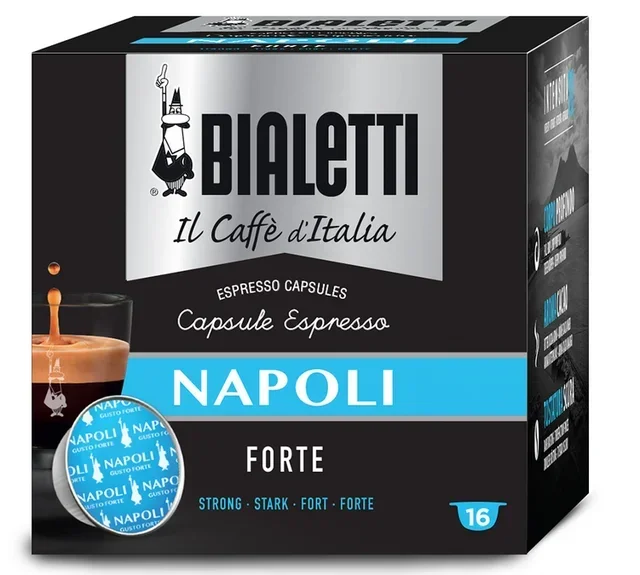 16 Mokespresso Kapsula 'Napoli' - BIALETTI