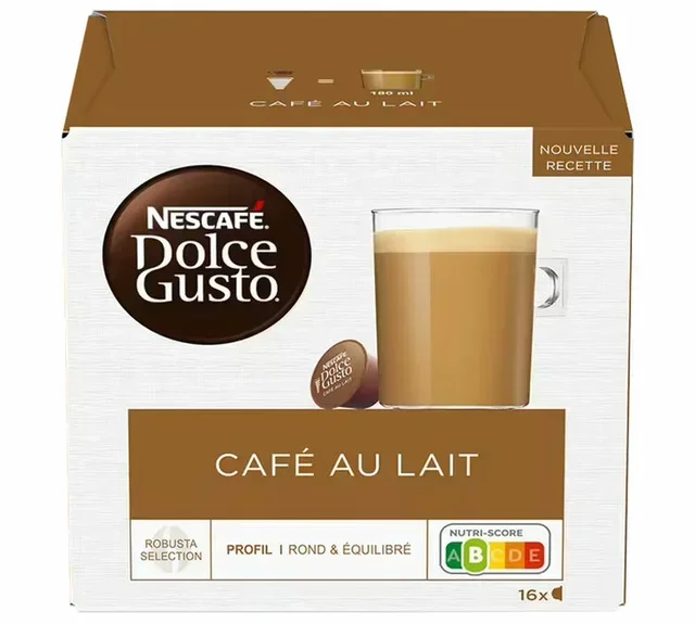16 Nescafé* DOLCE GUSTO Café au Lait Capsules