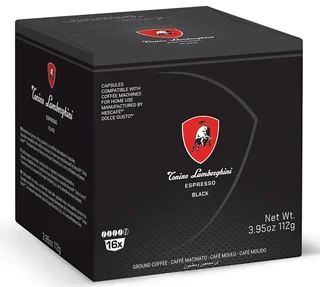 16 Nescafé* Dolce Gusto* compatible capsules Espresso Black - TONINO LAMBORGHINI