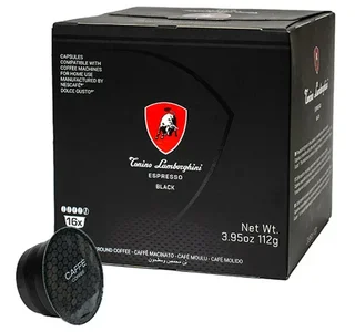 16 Nescafé* Dolce Gusto* compatible capsules Espresso Black - TONINO LAMBORGHINI