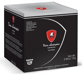 Kompatible kapsler Nescafé* Dolce Gusto* Espresso Platinum TONINO LAMBORGHINI (16 stk)