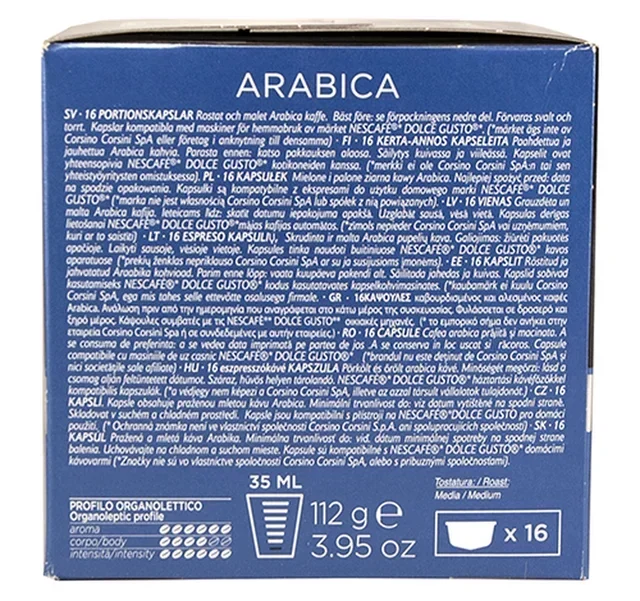 CORSINI Gran Riserva Arabica kapszula 16 db – Nescafé* Dolce Gusto* kompatibilis