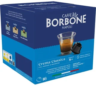 16 db CAFFE BORBONE kapszula – Crema Classica – Nescafé Dolce Gusto* kompatibilis