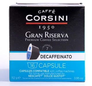 16 Kapsułek Nescafé* Dolce Gusto* Gran Riserva Decaffeinato – CORSINI