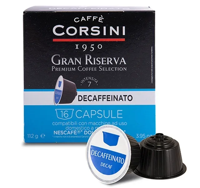 16 Kapsułek Nescafé* Dolce Gusto* Gran Riserva Decaffeinato – CORSINI