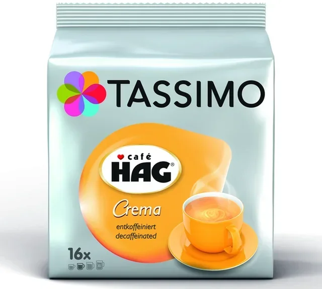 16 κάψουλες Tassimo Hag Crema Αφυγρατωμένος καφές – TASSIMO