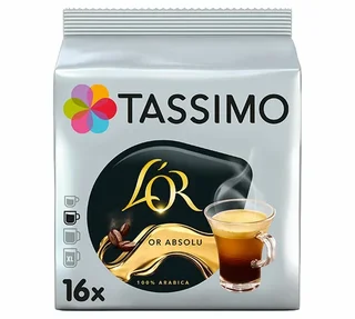 16 Tassimo pods L'Or Café Long Absolu - TASSIMO