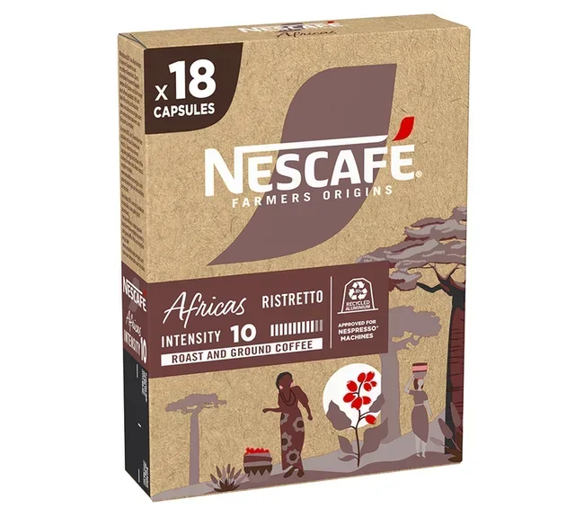 18 Capsule NESCAFE FARMERS ORIGINS Africa - Compatibili Nespresso* Original