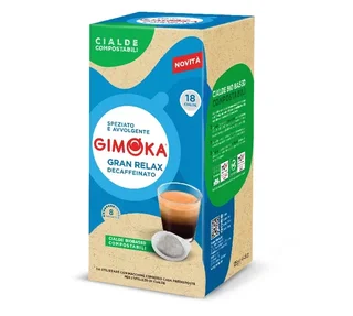 18 ESE Pods Gran Relax - Compostable &amp; Decaf | Gimoka