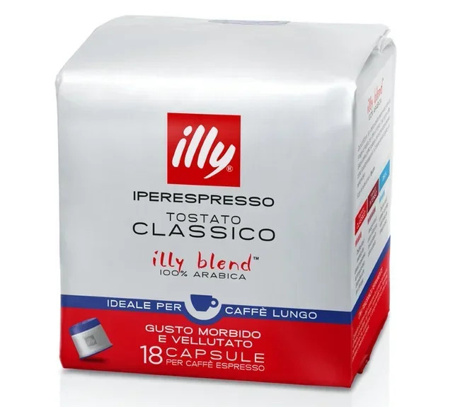 Illy Iperespresso Lungo Classic Roast – 18 Kapslar