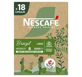 18 cápsulas Nespresso* Original compatíveis - Brasil - NESCAFE FARMERS ORIGINS