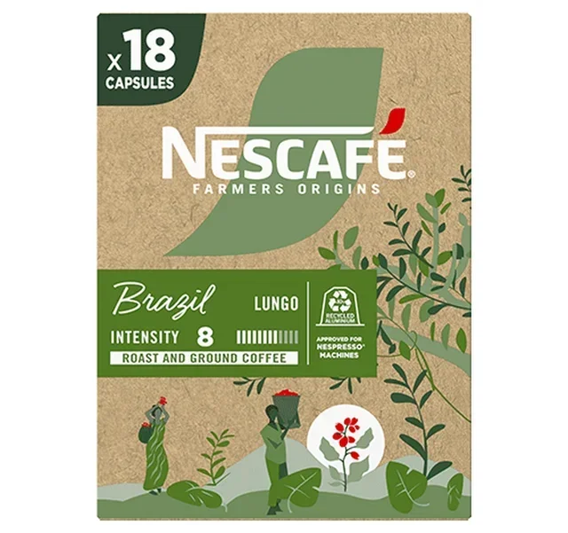 18 capsule compatibili Nespresso* Original - Brasile - NESCAFE FARMERS ORIGINS