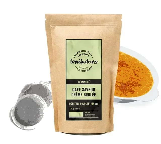 18 Soft Pods Crème Brûlée Flavor - LES PETITS TORREFACTEURS