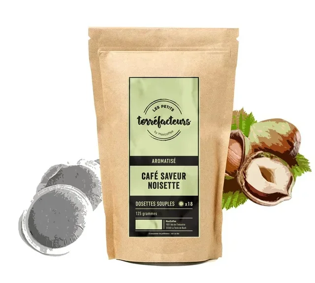 18 soft pods - Hazelnut Flavor - LES PETITS TORREFACTEURS