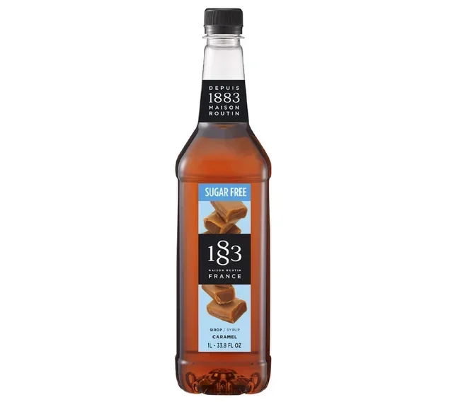 Sirop 1883 Routin Caramel Nature sans sucre - Flacon PET 1L