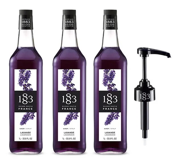 Pack 3 Jarabes 1883 Routin Lavanda - Botellas PET 3x1L