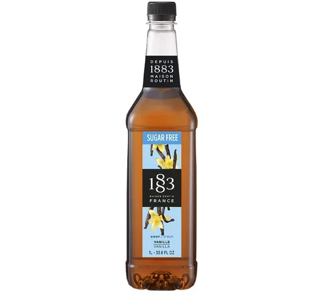 Sirop 1883 Routin Vanille sans sucre - Bouteille Plastique - 1L