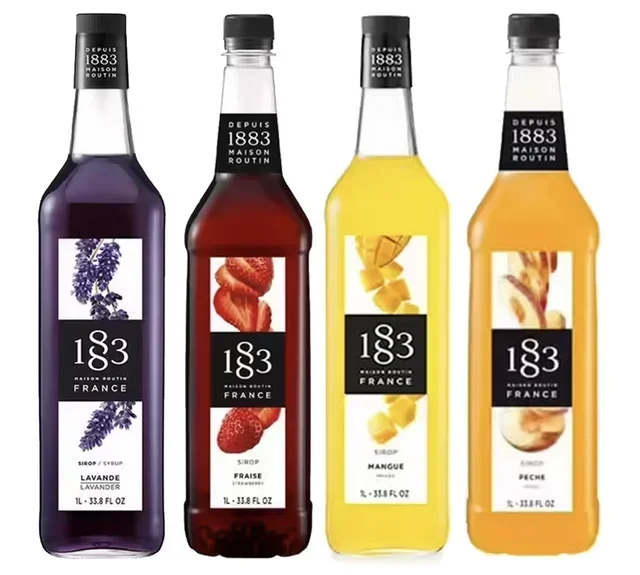 Set Sirupa 1883 Routin, 4 x 1L – Mango, Jagoda, Breskva, Lavanda