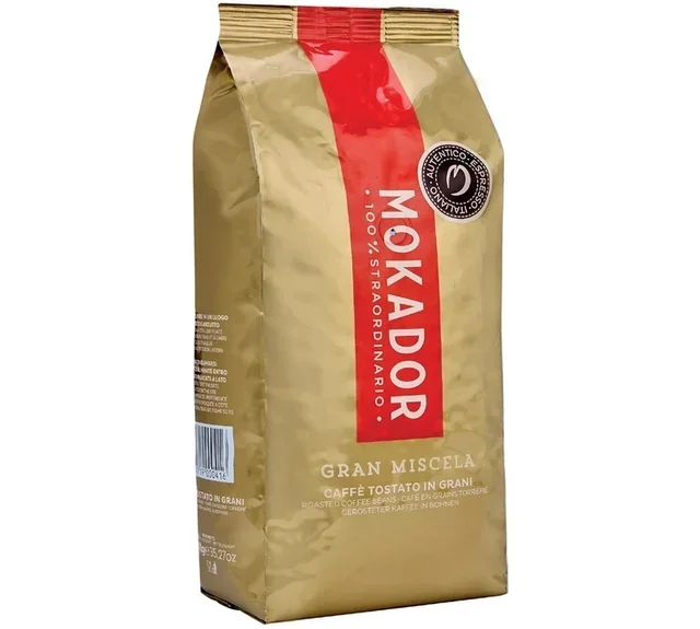 Caffè in Grani 1kg - Straordinario Gran Miscela 100% - MOKADOR CASTELLARI
