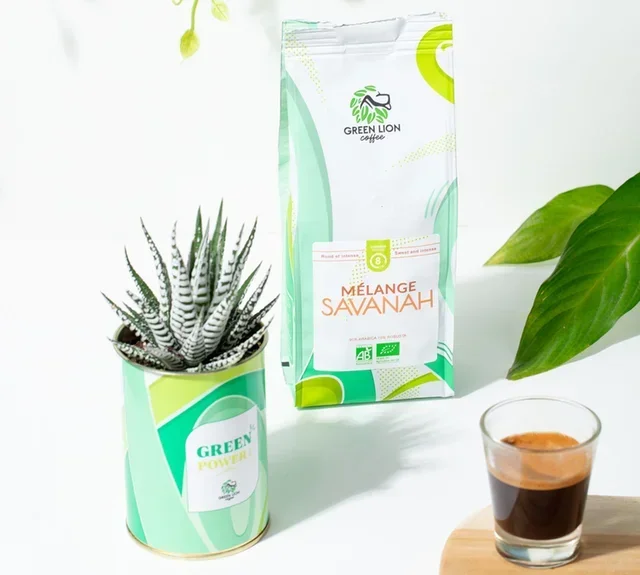 Caffè in grani Miscela Savanah Bio 1 kg - GREEN LION COFFEE