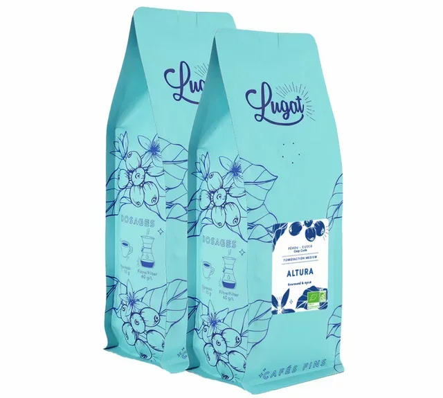 2 kg Organic Altura Coffee Beans - Lugat Professional