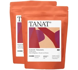 2 x 200 g - Kokonaiset kahvipavut - Guatemala Todosantarita - TANAT