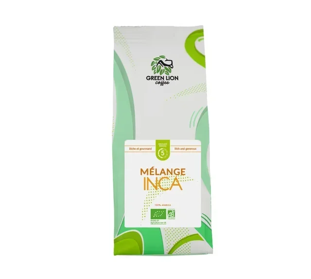2 x 250 γρ. – Αλεσμένος καφές – Μίγμα Duo Inca &amp; Déca Moonlight Bio – GREEN LION COFFEE