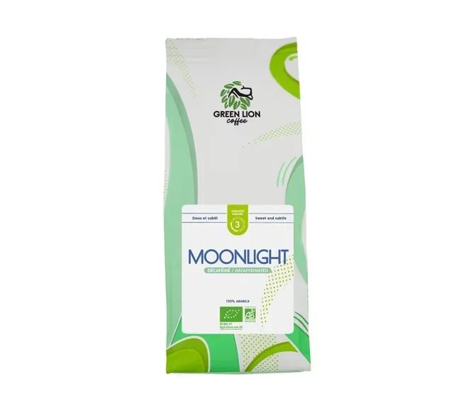2 x 250 γρ. – Αλεσμένος καφές – Μίγμα Duo Inca &amp; Déca Moonlight Bio – GREEN LION COFFEE
