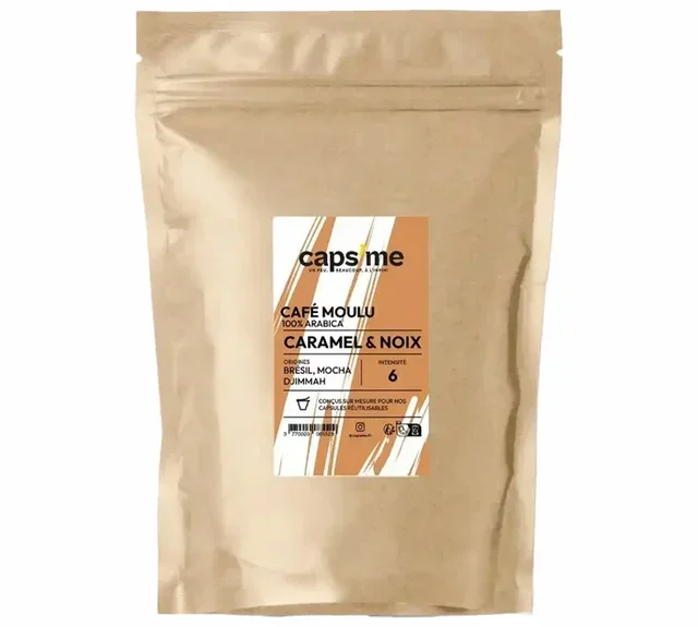 200 g - Ground Coffee - Caramel and Nut Flavored - CAPS ME