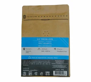 200 g - Whole Bean Coffee - Le Trublion Decaf - CAFÉS TCHANQUÉ