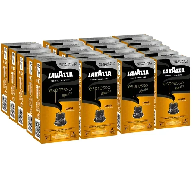 200 Capsule Compatibili Nespresso* Original Maestro Lungo per Professionisti - LAVAZZA