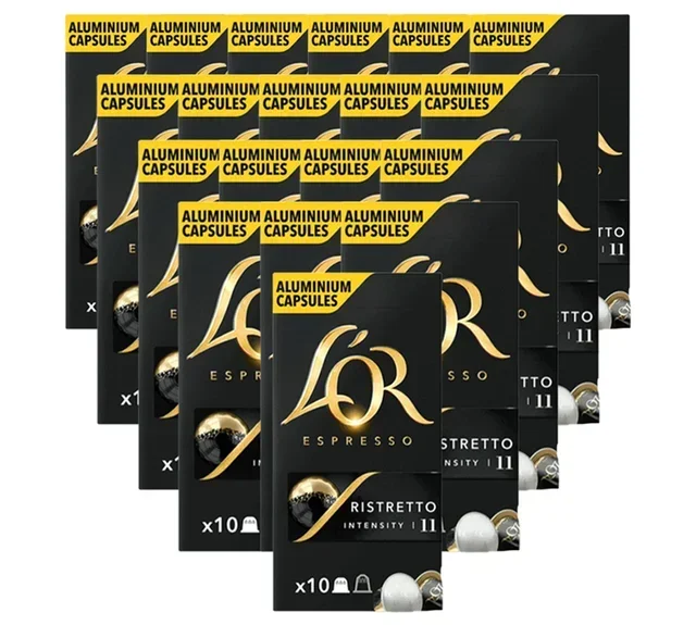 200 Nespresso* Original Ristretto kompatibla kapslar för proffs - L'OR ESPRESSO