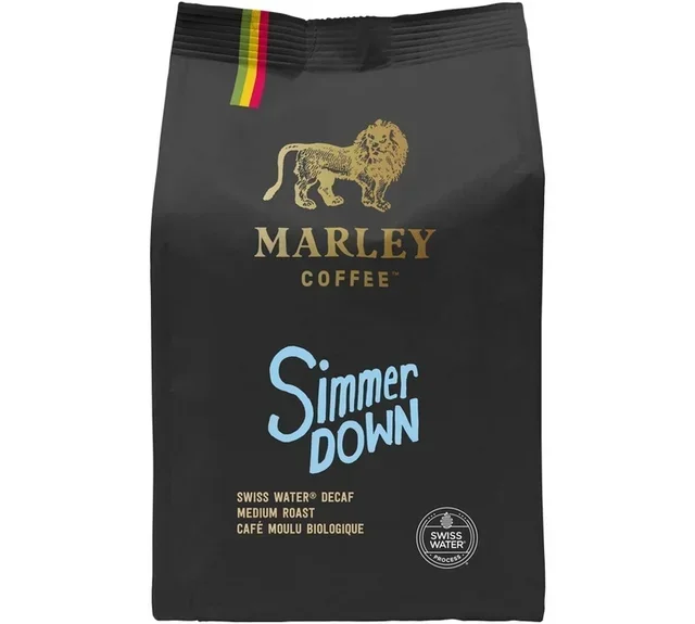 227 g - Caffè Macinato Simmer Down Decaffeinato Biologico - MARLEY COFFEE