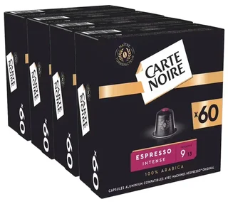 240 compatible capsules Nespresso* Original Espresso Intense No.9 - CARTE NOIRE