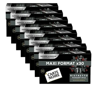 CARTE NOIRE Ristretto Puissant № 12 - 240 съвместими капсули Nespresso* Original