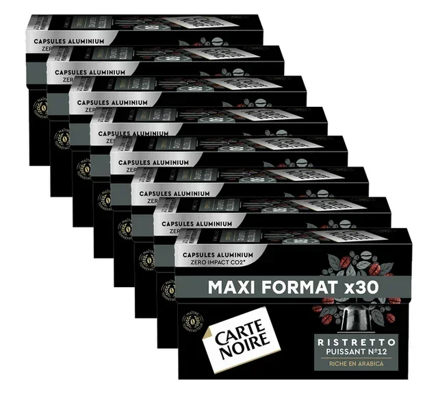 240 capsule compatibili Nespresso* Original Ristretto Puissant n. 12 - CARTE NOIRE