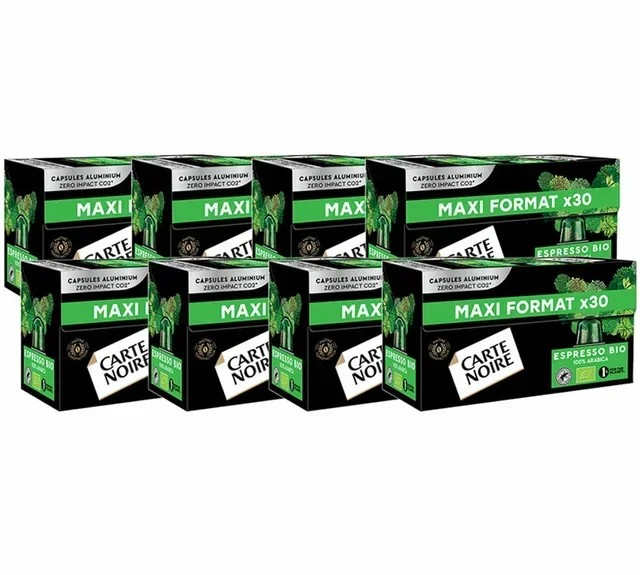 240 Capsule Bio Compatibili Nespresso* Original - Caffè Espresso CARTE NOIRE