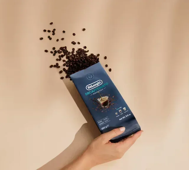 250 г – Кафе на зърна – Безкофеиново еспресо – DELONGHI