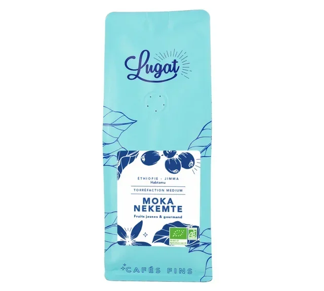 250 g - Caffè in grani - Etiopia Moka Nekemte biologico - LUGAT