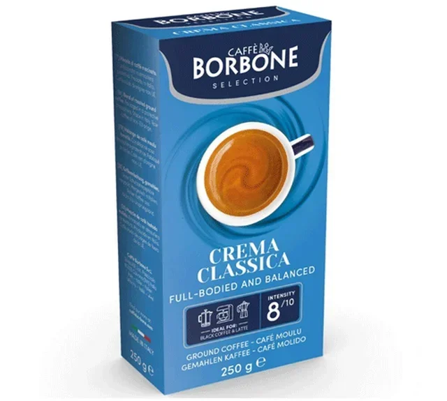 250 г - Смляно кафе - Crema Classica Blend - CAFFÈ BORBONE