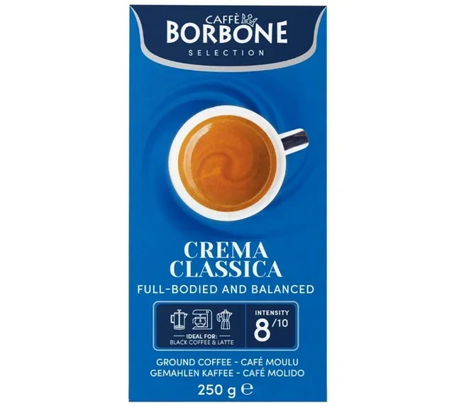250 г - Смляно кафе - Crema Classica Blend - CAFFÈ BORBONE